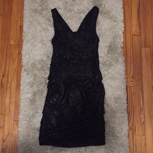 Express black lace cocktail dress